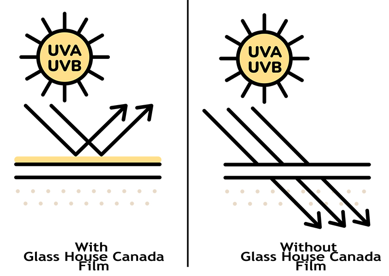All our films provide 99% or higher UV rejection!